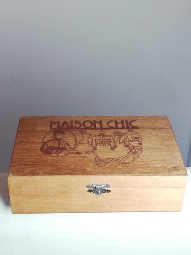 Coffret bois vintage boite - coffret, en