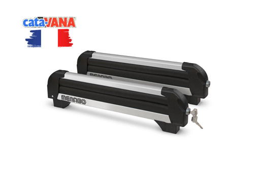 Porte skis sur barres toit - porte-skis,