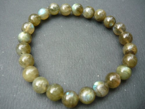 Bracelet perles labradorite - de,