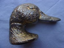 décapsuleur ancien en bronze, canard, chasse, gabion