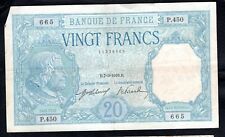 France 20 Francs Bayard 7.9.1916 Etat TB/TTB envois groupé possible