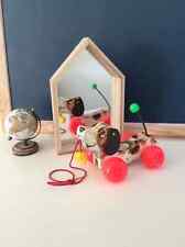 23⚜Ancien Jouet Le Chien à Tirer Little Snoopy Fisher Price Vintage Réf:693 Bois