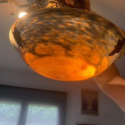 Luste pâte verre signé - de,