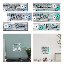 Lot de 3 plaques murales