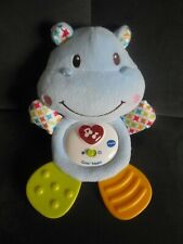 doudou peluche activité jouet musical Croc' Hippo hippopotame bleu VTECH