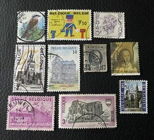 Lot de 10 timbres anciens de