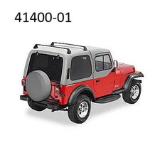 BESTOP REAR SHEEL RACK 2 PIACES HARDTOP BLACK YJ TJ JK 87-16 41400-01