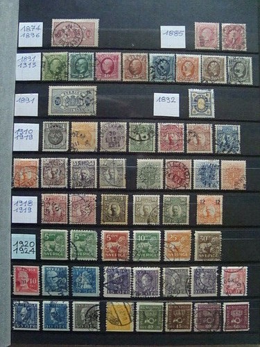 Album timbres suede - timbres, 1874
