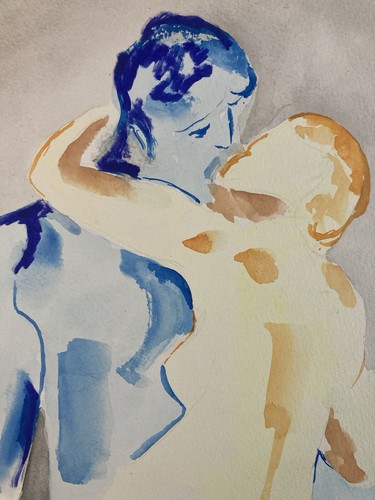 Beau dessin gouache sur papier - dessin,