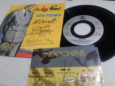 INDOCHINE autograph NICOLA * STEPHANE * DOMINIQUE les TZARS signé ticket PARIS