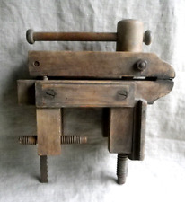 ANCIEN ÉTAU D'ÉTABLI EN BOIS - OUTIL DE MÉTIER - ART POPULAIRE