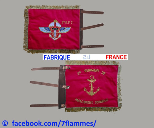 Fanion souvenir commando 2ème - fanion,