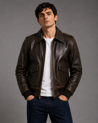 Cafe racer leather jacket soft - racer,