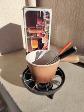  LE CREUSET SERVICE A FONDUE BOURGUIGNONNE TERROIR TERRA BOITE TOUT EMAIL MAT