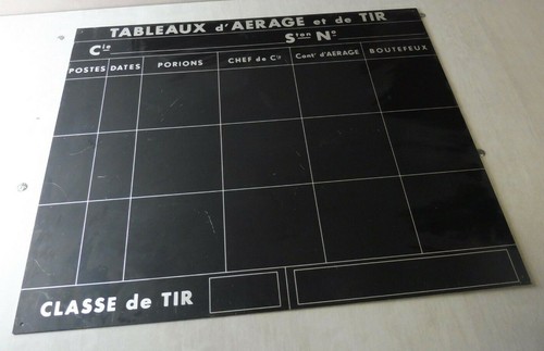 Ancien tableau aluminium - tableau, en
