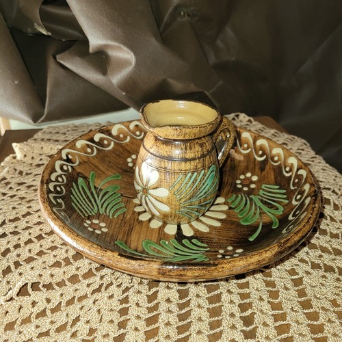 Ancienne assiette pichet en - ancienne,