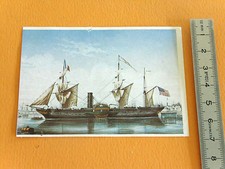 CHROMO CHOCOLAT POULAIN 1976 CONNAISSANCE BATEAU LE FRANKLIN PAQUEBOT A ROUES