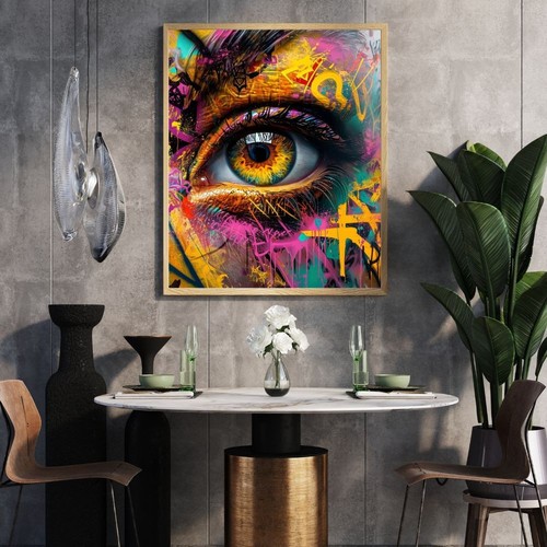 Tableau street art oeil - street,
