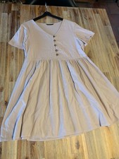 robe beige coton taille 36 peu