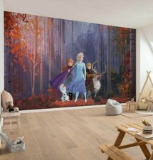 Mural Géant Gelé Pour Chambre De Fille Forêt Pourpre Papier Peint Non Tissé