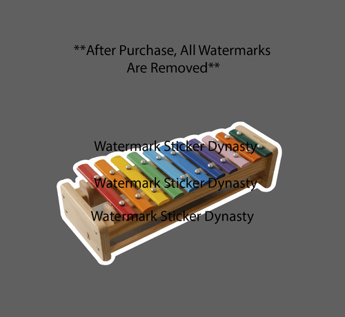 Xylophone sticker waterproof - xylophone,