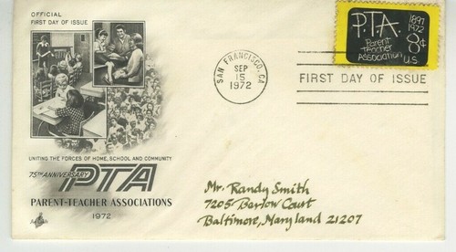 Pta fdc 1972 - 1972, artcraft