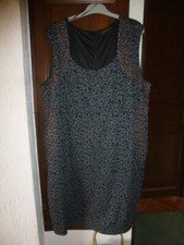 BELLE ROBE GRIS GRANDE TAILLE