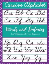 Cursive Alphabet Words and