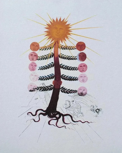 Salvador dali arbre - salvador, visages