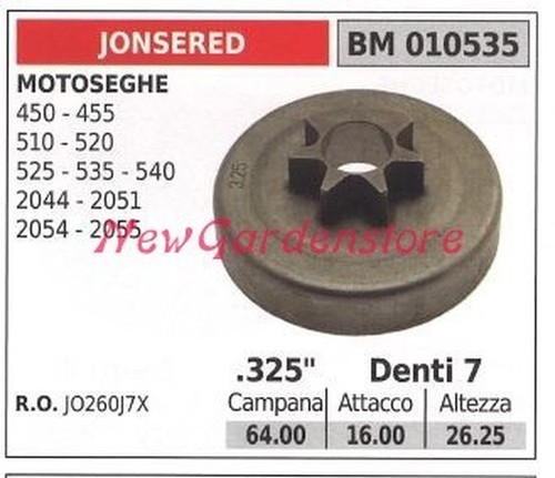 Pignon jonsered moteur - jonsered,