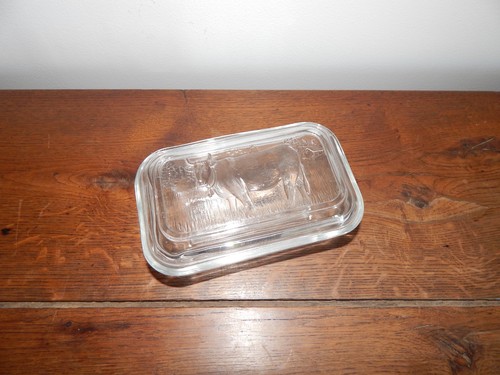 Ancien beurrier verre à - ancien,