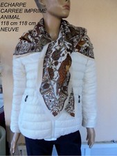 ECHARPE CARREE D'HIVER IMPRIME