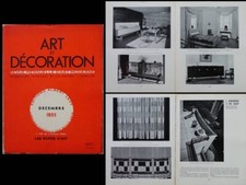 ART ET DECORATION DECEMBRE 1935 JEAN GINSBERG, GASCOIN, ROYERE, LEHUCHER