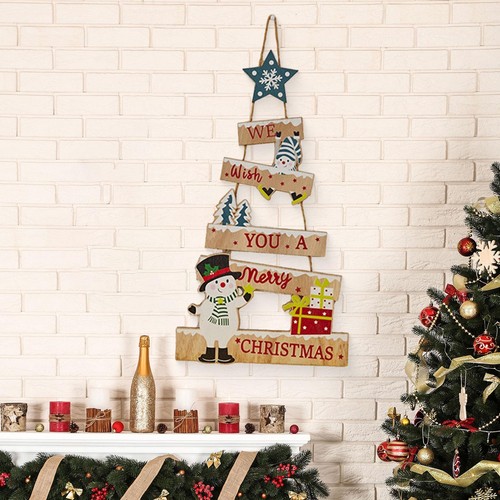 Panneau noël bois à - panneau,