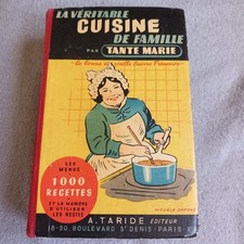 Livre  Cuisine ancien  TANTE MARIE. A.TARIDE édition 1950