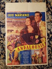 Affiche [Belge] 1951 ANDALOUSIE 35x55 Luis MARIANO Carmen SEVILLA
