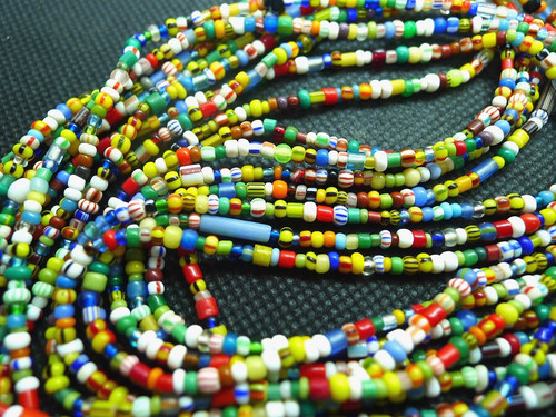 85cm rang perles - verre, murano