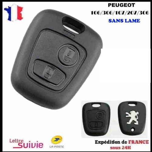 Boîtier coque clé - boîtier, peugeot