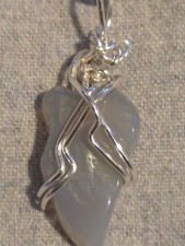 Chalcedony Pendant On A