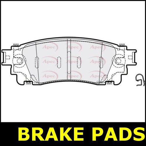 Brake pads rear for - pads, toyota