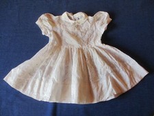 Robe de Baptême N°1 blanche broderie anglaise bébé vintage ancienne