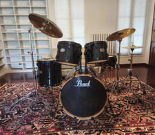 Batterie Pearl EX Export Series Jet Black + accessoires