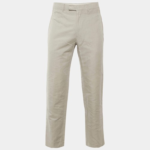 Pantalon hermès beige lin - beige,