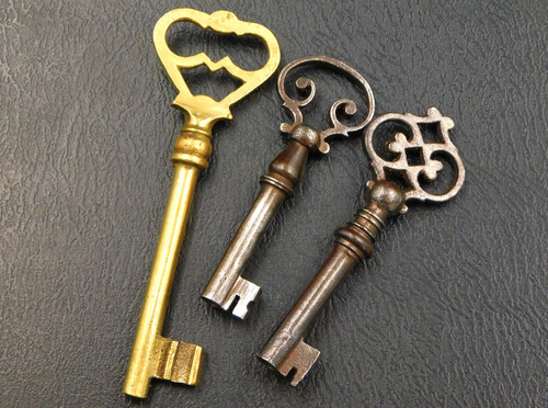 Lot anciennes clés - anciennes, clés,clefs