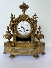 PENDULE HORLOGE BRONZE DORE