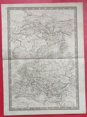 1842 carte géographie atlas - 1842,