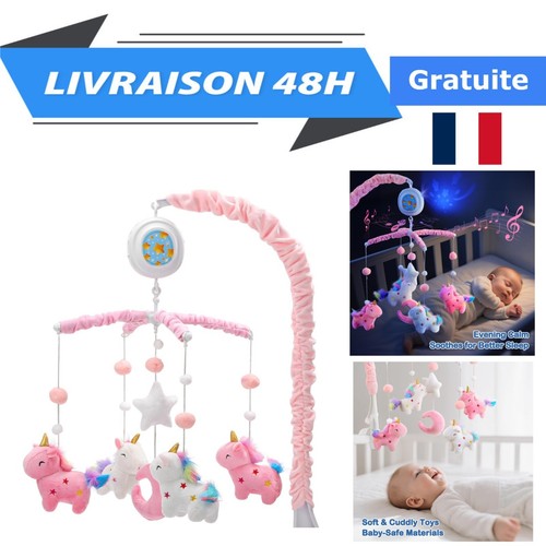 Mobile lit bébé - mobile, licorne