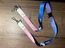 Tour de cou officiel cordon lanyard volontaire et staff JO Paris 2024