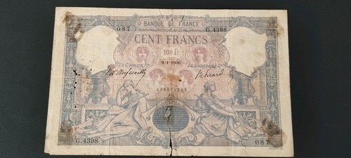 Billet france 100 francs - billet,