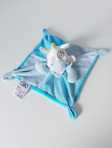 Doudou plat carré - plat, cheval